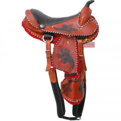 Sela Americana Infantil Cavalo e Ponei Luxo MCS1426