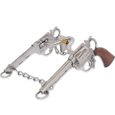 Freio para Cavalo Mula Revolver em Aço Inox com Salivador MCS8638