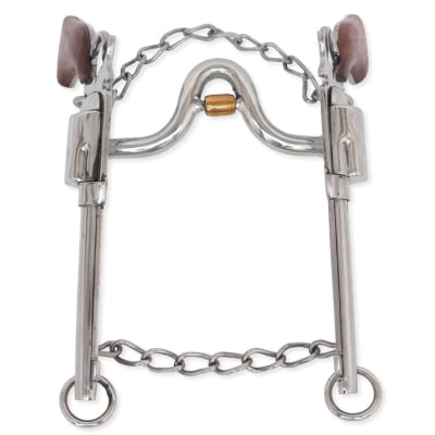 Freio para Cavalo Mula Revolver em Aço Inox com Salivador MCS8638