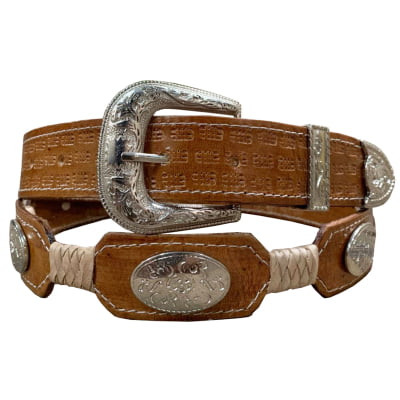 Cinto Country De Couro Legítimo Com Aplique Trança MCS7139 Cinto Country De Couro Legítimo Com Aplique Trança MCS7139