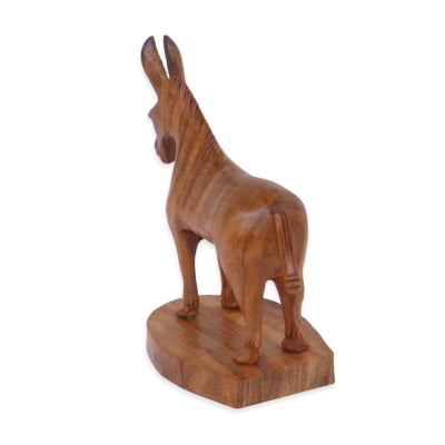 Mulinha de Madeira Artesanado Decoração de Luxo MCS1782