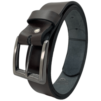 Cinto Social em Couro Legítimo Liso 3,5cm MCS7182 Cinto Social em Couro Legítimo Liso 3,5cm MCS7182