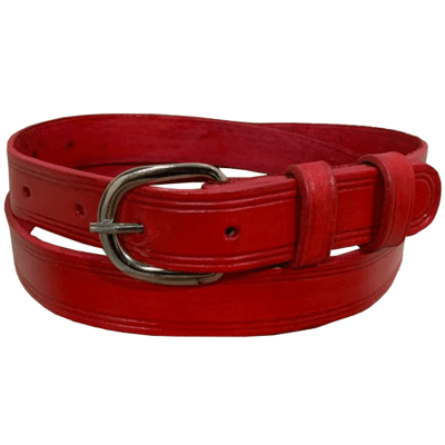 Cinto Vermelho Feminino Couro Legítimo 25mm MCS7166 Cinto Vermelho Feminino Couro Legítimo 25mm MCS7166