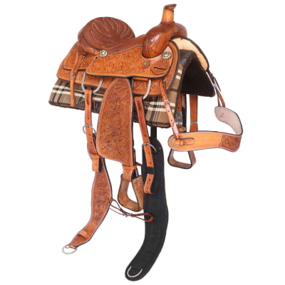 Sela Prova de Laço Entalhada Profissional com Baixeiro MCS1513